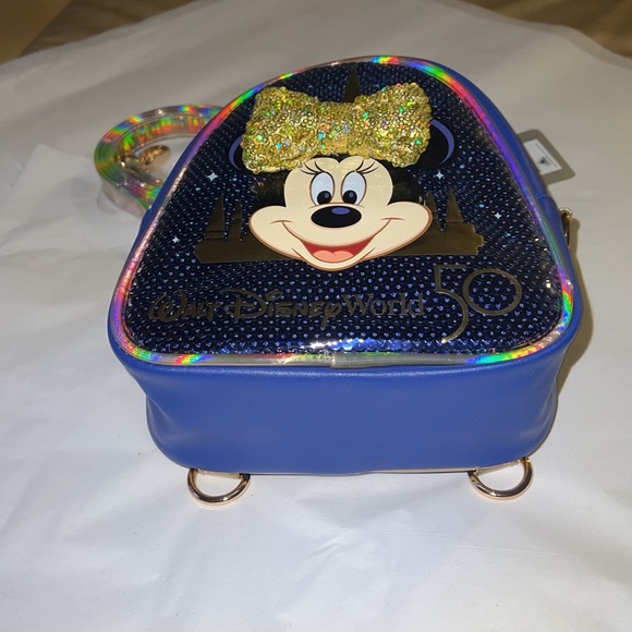 Disney Minnie Mouse Sequined CrossbodyBag 50th Anniversary - Picture 8 of 16
